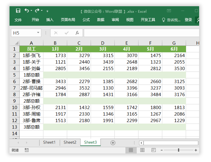 用快捷键搞定Excel隔行求和技巧，1分钟不到完成工作！